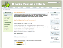 Tablet Screenshot of davistennisclub.org